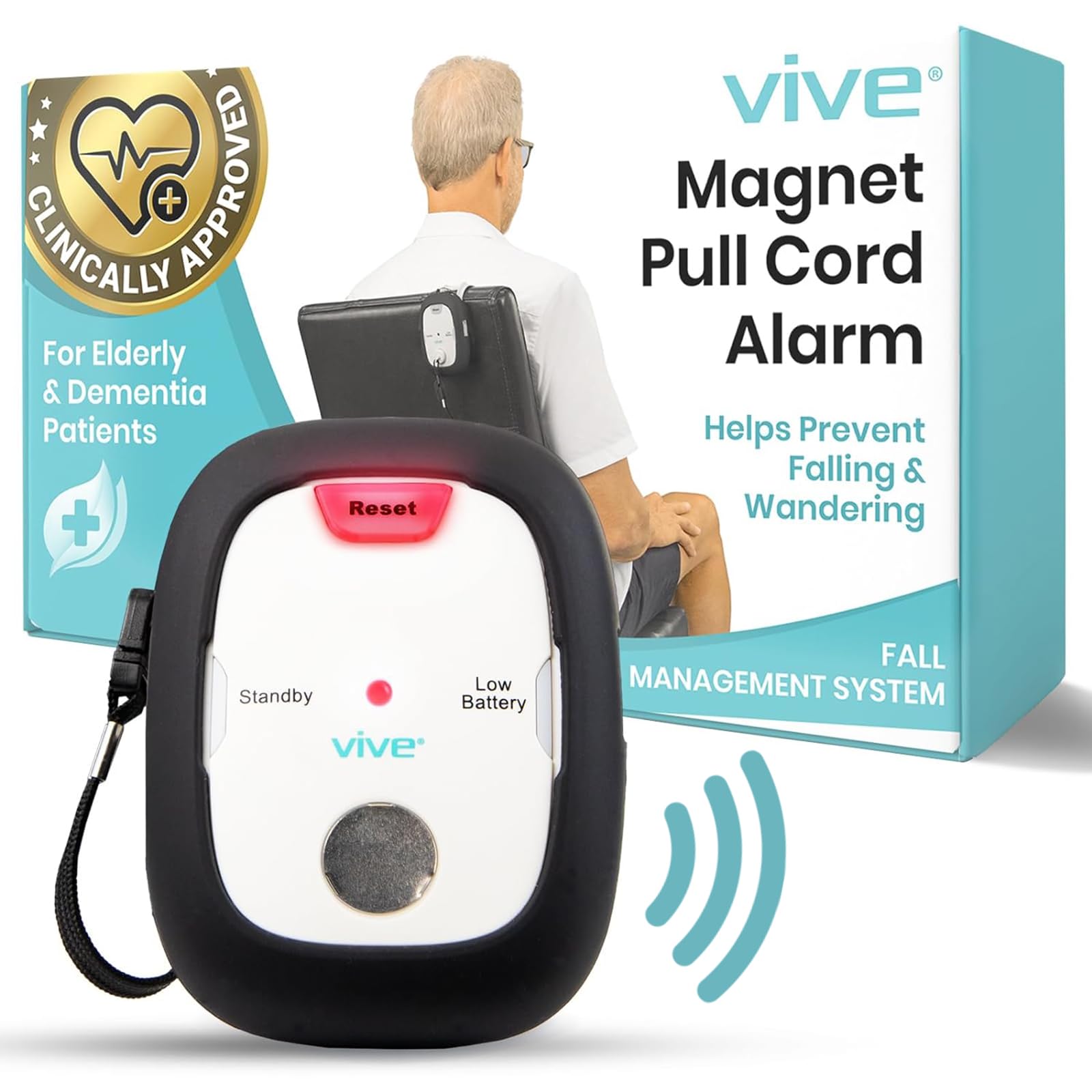 Amazon.com: Vive Magnet Pull Cord Chair Alarm for Elderly Adults